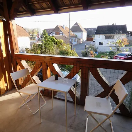 Bright Duplex With Balcony & Parking, 6 Guests, 5 Min From Colmar Apartament *